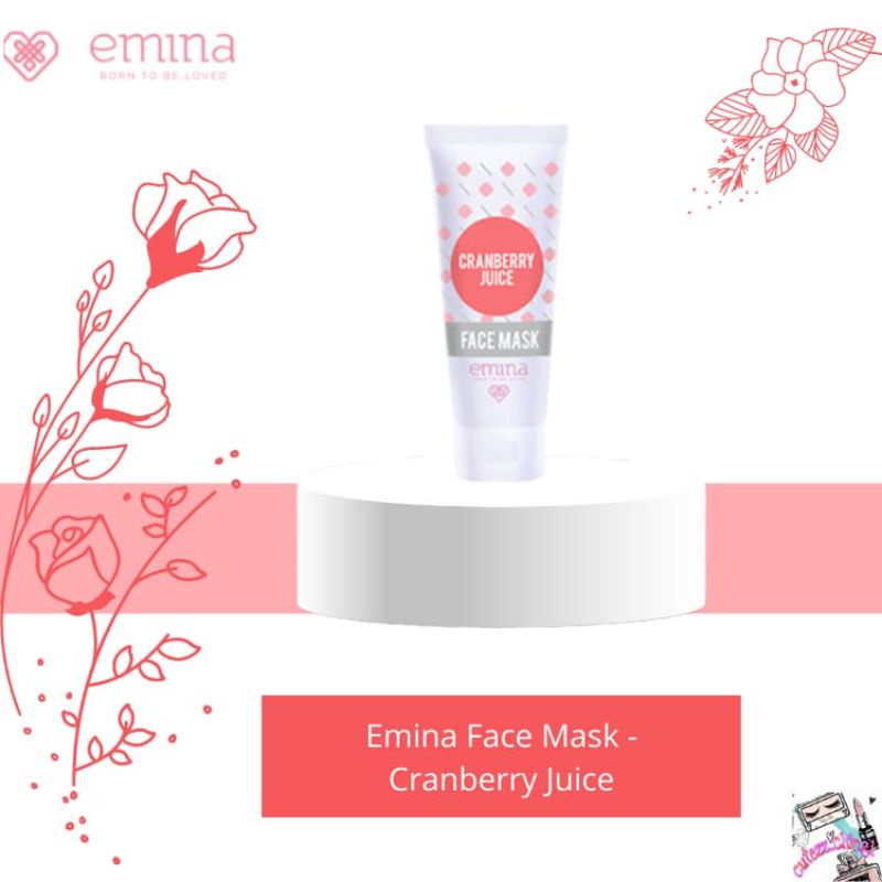 ☃Cutezz_Ching1☃Emina Cranberry Juice Face Mask 60ml