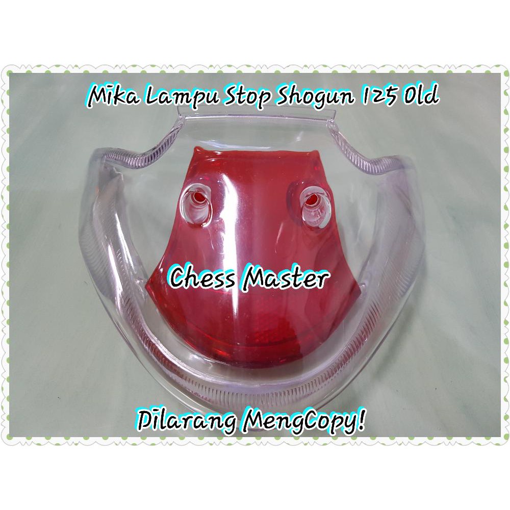 Kaca/Mika Lampu Belakang Suzuki Shogun 125 Lama mika stop shogun 125 mika lampu stop shogun 125 - Re