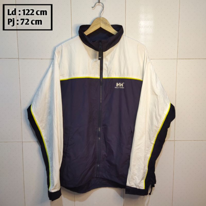 HELLY HANSEN preloved branded jaket pria wanita cewek cowok thrift pl bekas second jacket parasut ou