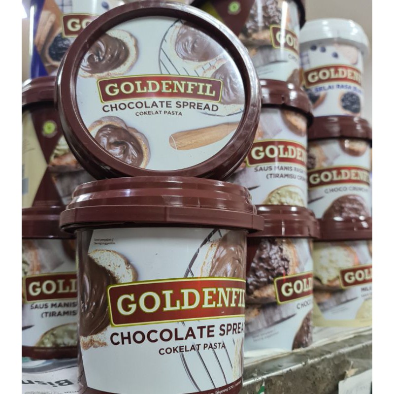 

GOLDENFIL CHOCOLATE SPREAD JAM 1 KG selai coklat