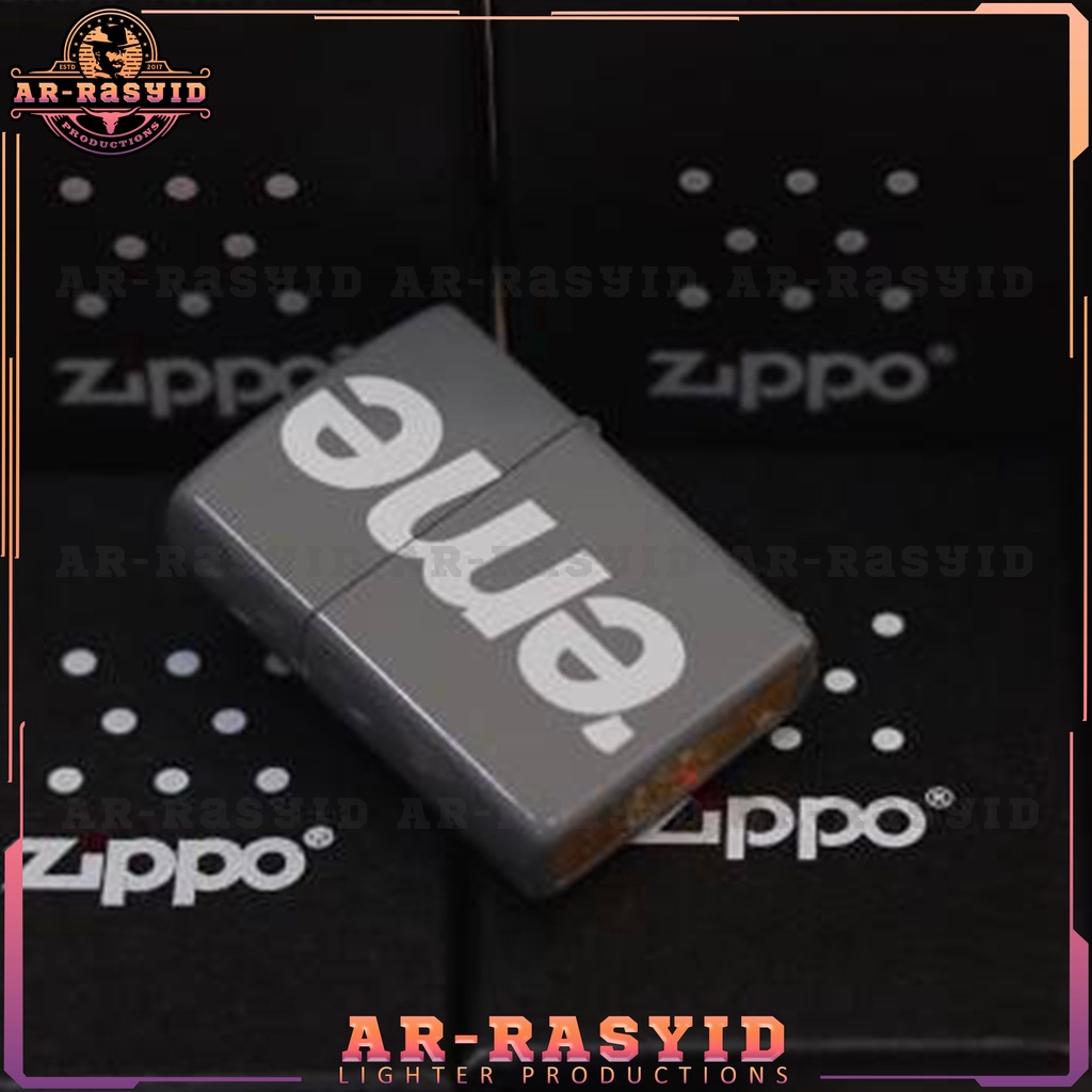 BISA COD! Korek Api Minyak Zippo Matte Abu Grey Supreme