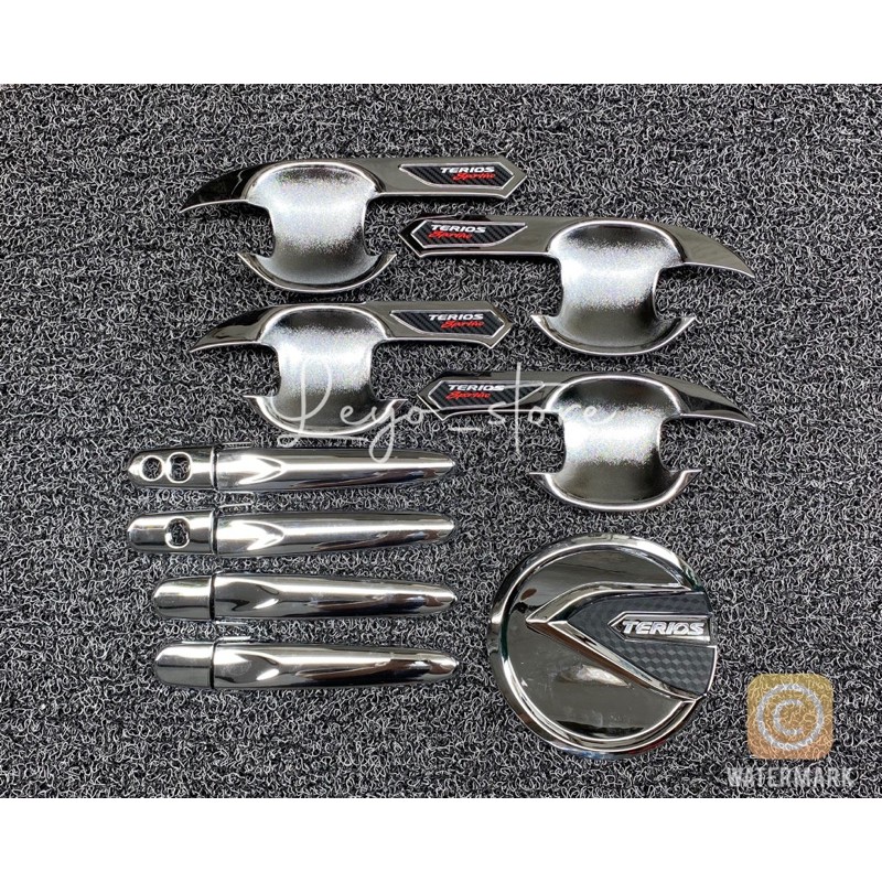 ALL NEW TERIOS 2018 2020 2021 MANGKOK OUTER HANDLE TANK COVER CHROME SILVER