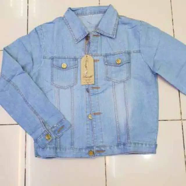 JAKET LEVIS JEANS DENIM ALLSIZE XXL XXXL OVERSIZE JUMBO BIRU MUDA WANITA HOT ITEM