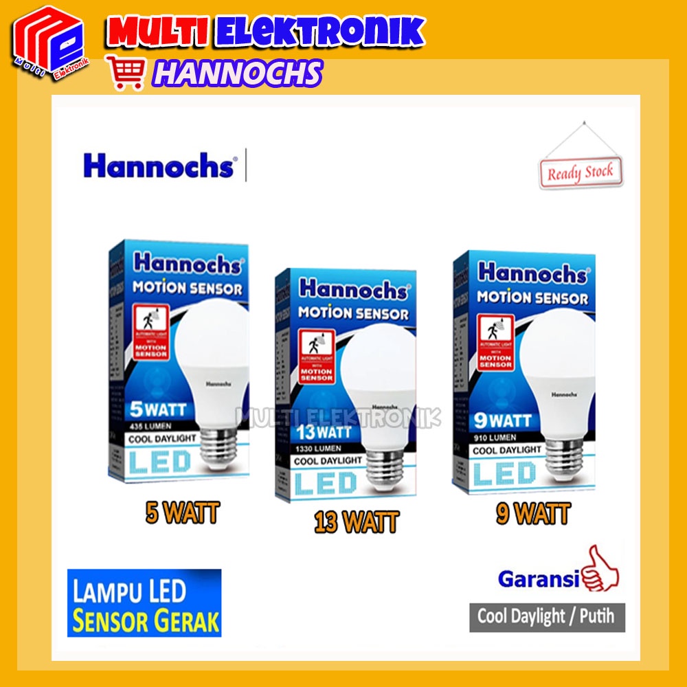 Hannochs Lampu LED Motion Sensor