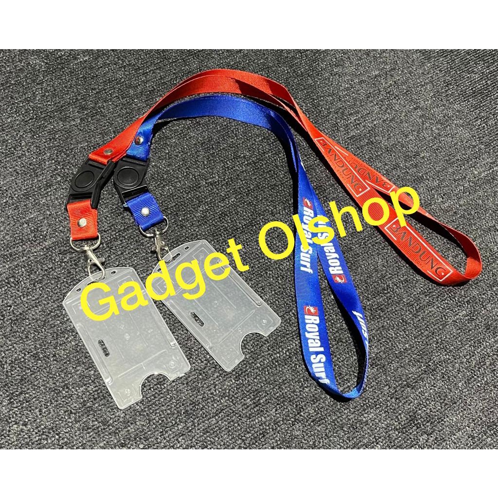 

Sablon Tali Lanyard 2cm 2 Warna 1 Sisi - Casing Sablon Tali Id Card