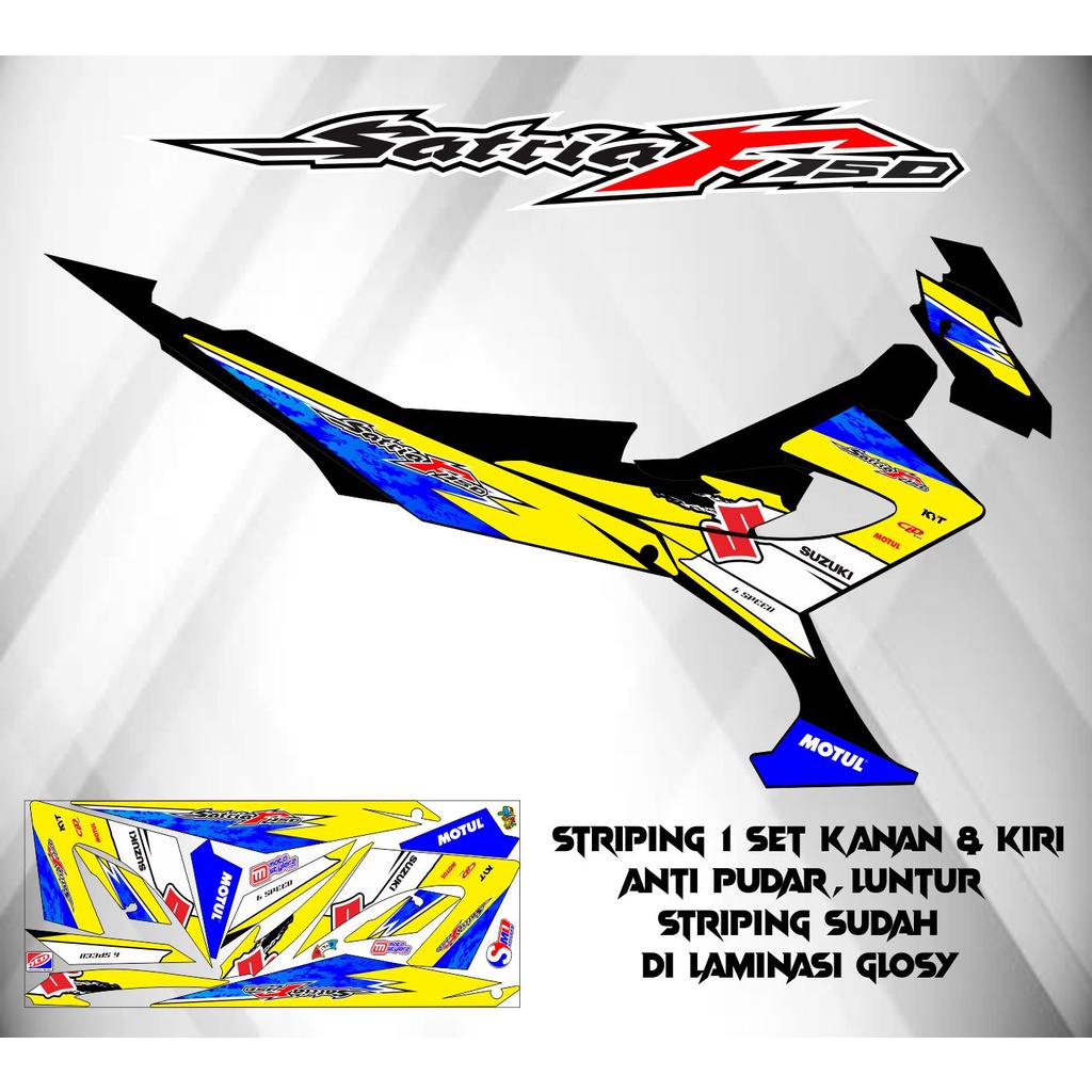 STRIPING LIS BODI MOTOR VARIASI SATRIA FU FACELIFT