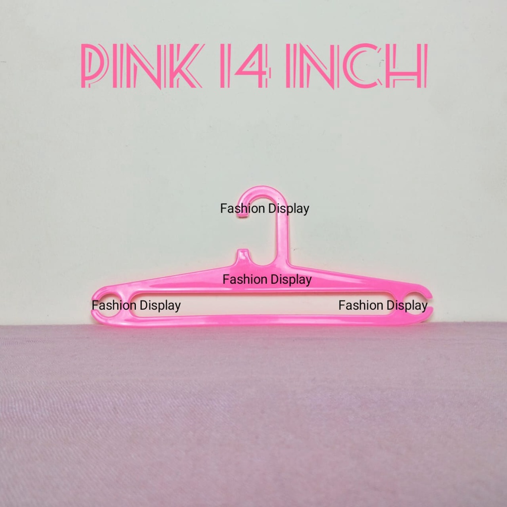 Hanger Plastik Polos/Gantungan Baju Anak Anak 14 Inch / Hanger Plastik Murah Gantungan Laundry - BH