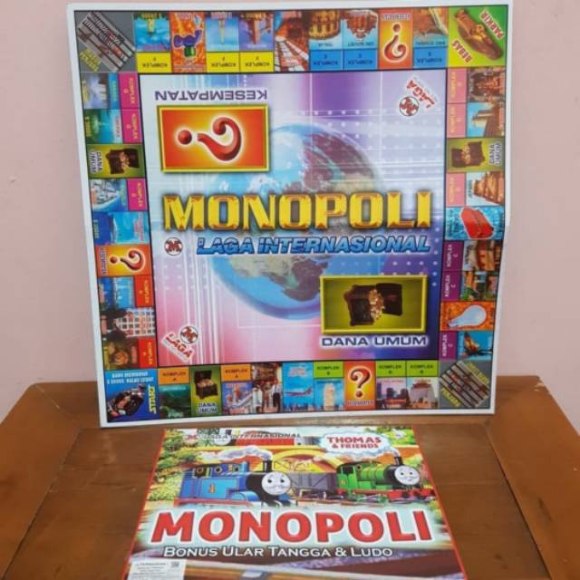 Mainan Monopoli Internasional - Mainan 3in1 Ludo Ulartangga
