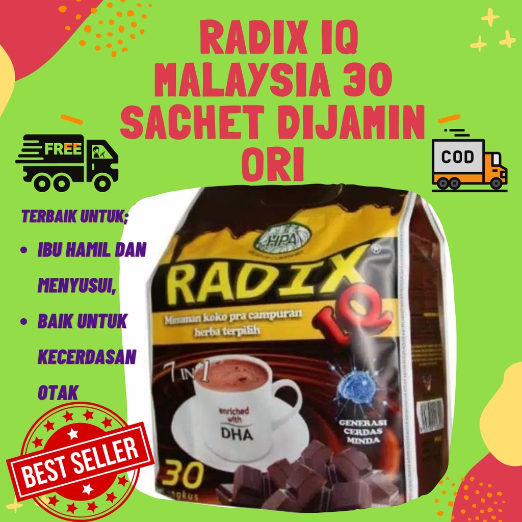 

RADIX IQ HPA (malaysia) ORI 100% | MENINGKATKAN DAYA INGAT | MINUMAN COKLAT