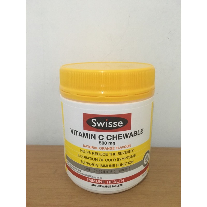 Swisse vitamin C chewable 500mg 310tabs
