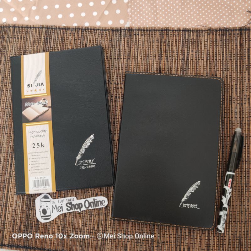 

Buku Agenda / Diary / Notebook Cover Kulit Polos A5 High Quality