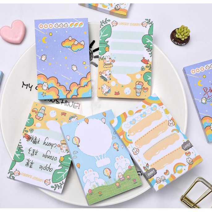 

MEMO TEMPEL RABBIT LUCU STICKY NOTES KELINCI - DREAM SKY