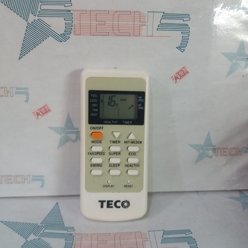 REMOT REMOTE AC TECO ORIGINAL ASLI KW