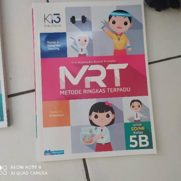 Buku MRT kelas 5 SD jilid ABCD Masmedia | SR.10Jn22ᴰ