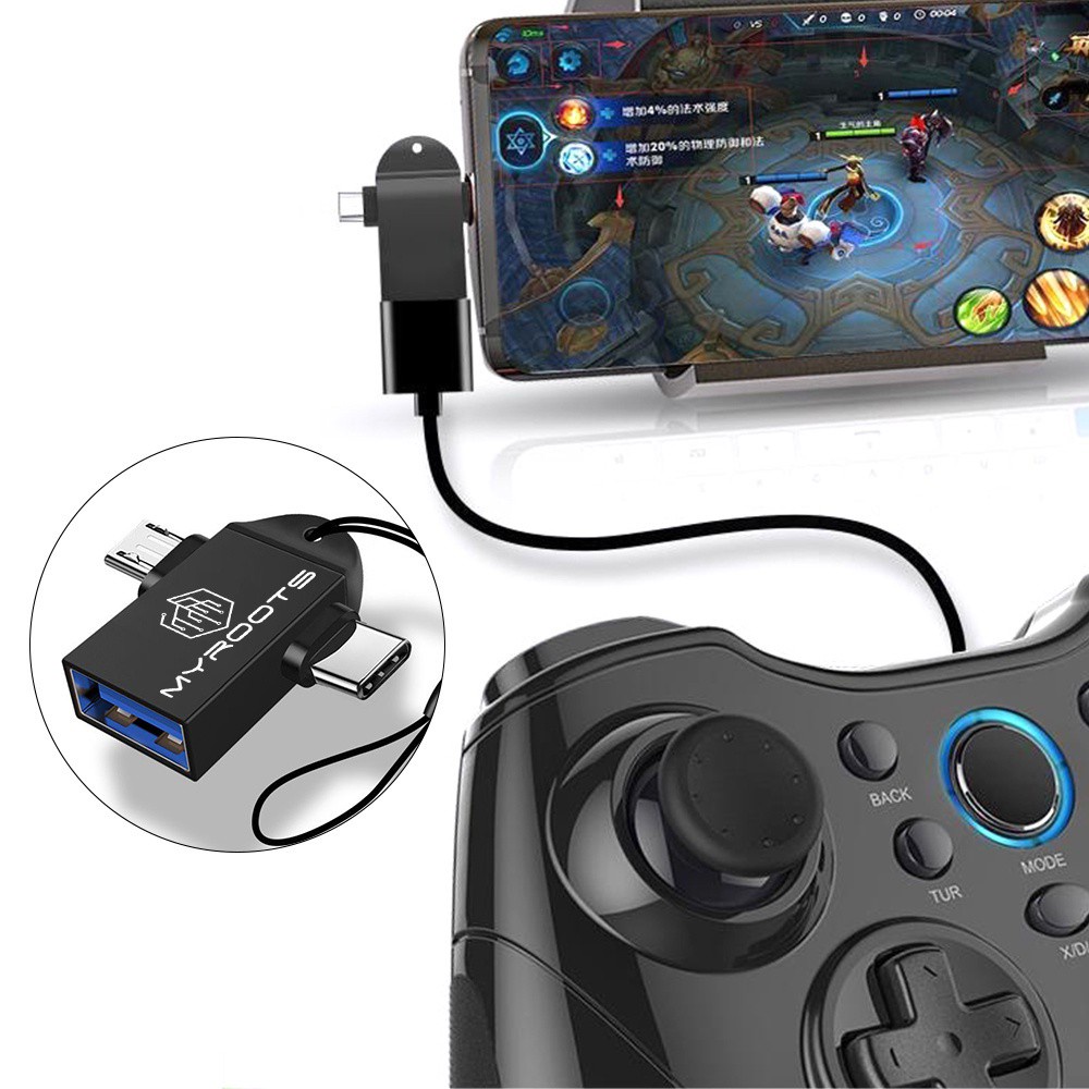 OTG CONVERTER MR-OT02 2 IN 1 USB 3.0 MICRO USB DAN TYPE C - MYROOTS