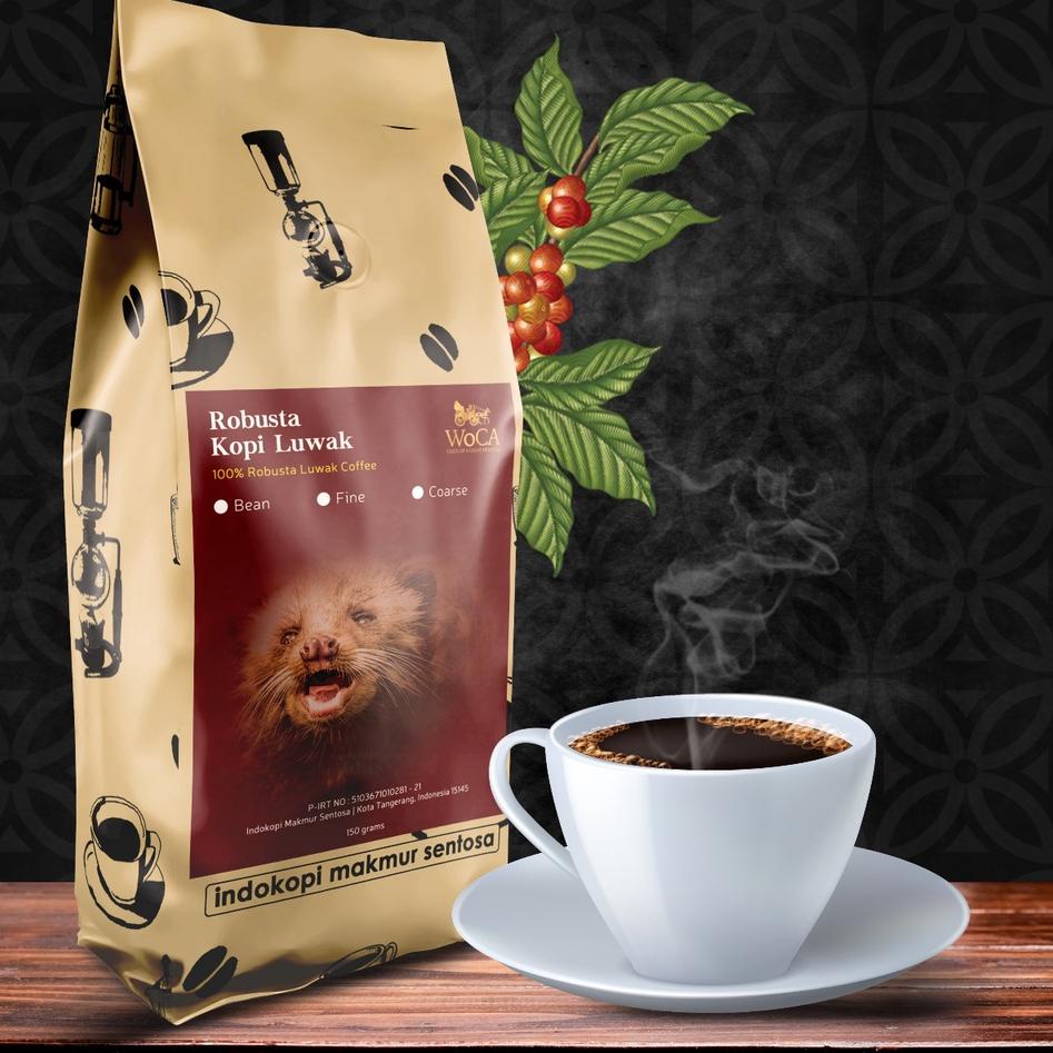 

Terlaris!! ♤ WoCA Kopi Luwak Robusta 150 gram.