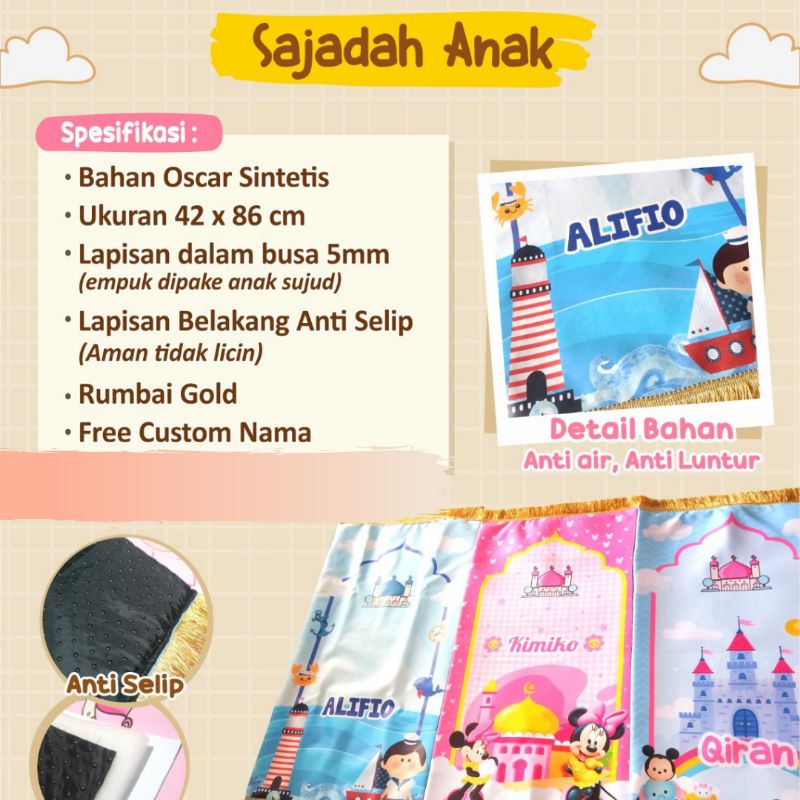 sajadah anak karakter SALE READY STOCK-3
