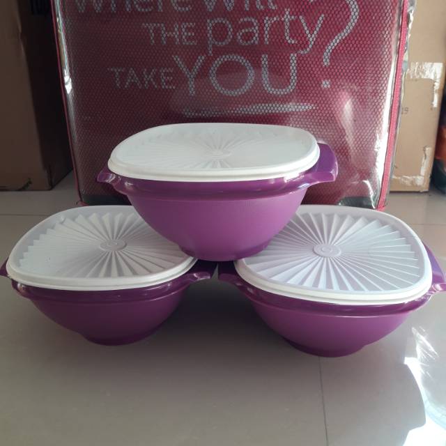 Jual Servalier Bowl Ungu Tupperware (1 pcs) Shopee Indonesia