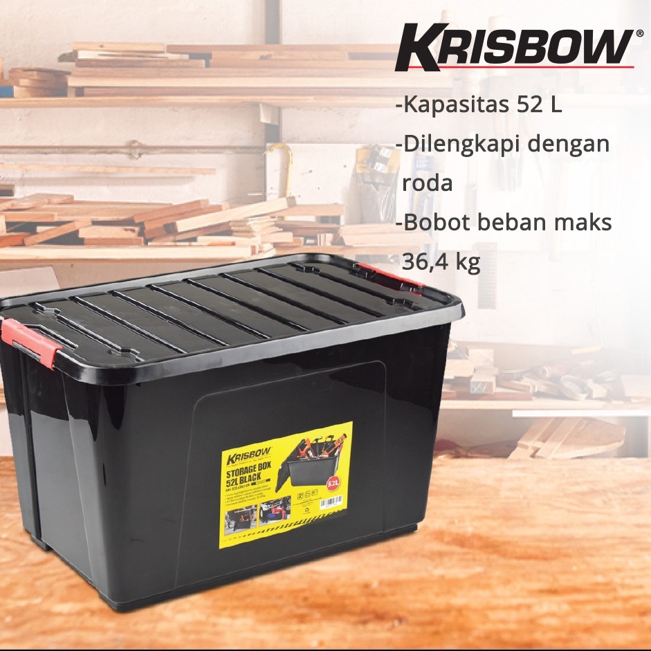 Krisbow 52 Ltr Kotak Perkakas Plastik/ToolBox Krisbow Plastik/Kotak Perkakas 52L Krisbow