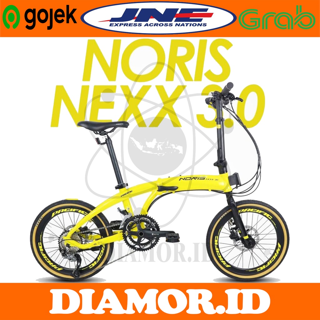 Sepeda Lipat 20 inch Pacific Noris Nexx 3.0 Alloy 18 Speed