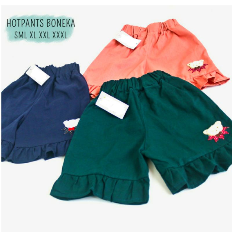 Hotpants Ruffle Boneka / Celana Pendek Anak 1-6 Tahun / Daily Pants