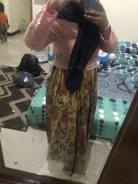 Ms Sarimbit Gamis Batik Mix Brukat (krisna Couple)