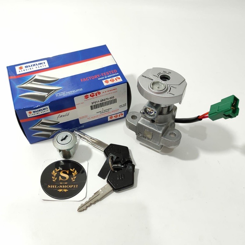 kunci set kunci jok motor assy suzuki satria fu150 facelite 100%SGP KUNCI SET  ASSY SUZUKI SATRIA FU