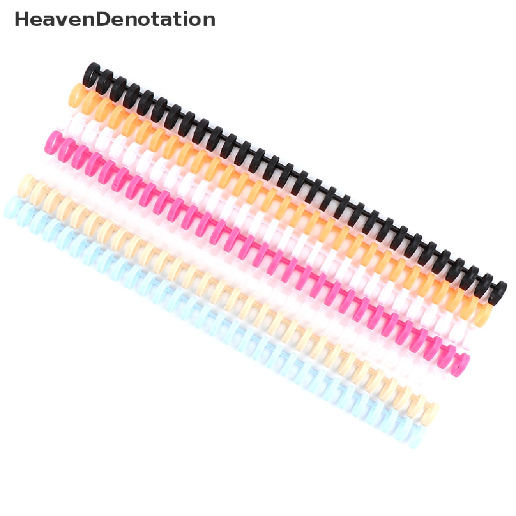 [HeavenDenotation] 30 Hole Loose-leaf Plastic Binding Ring Spring Spiral Rings for A4 A5 A6 Paper