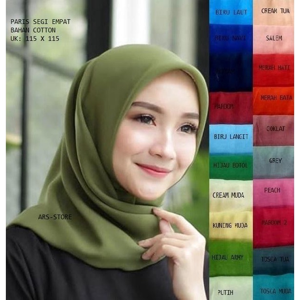 KERUDUNG BELLA SQUARE / KERUDUNG PARIS / KERUDUNG SEGI EMPAT / HIJAB / BELLA SQUARE