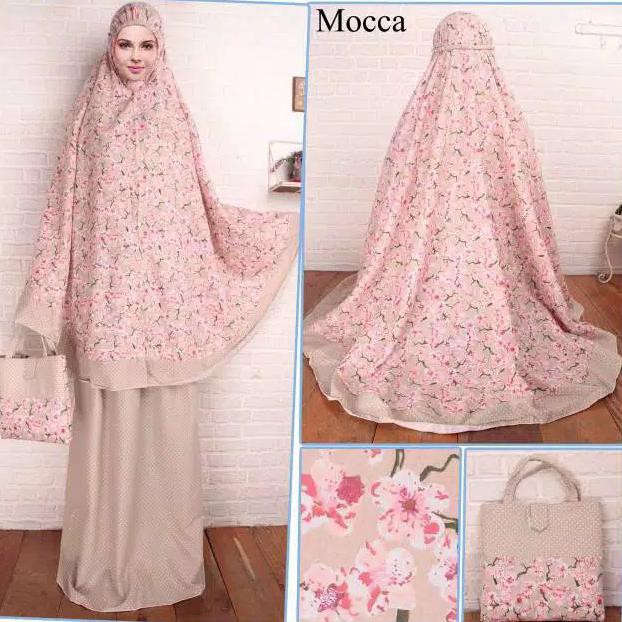 Ori&Terjamin Mukena Bali Rayon Motif Bunga Sakura - Coksu