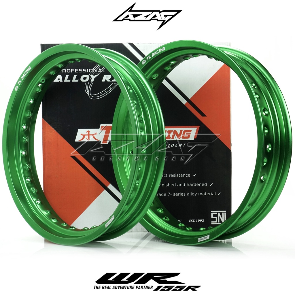 VELG SUPETMOTO TK BRIGHT JAPAN 300/350 RING 17 HIJAU