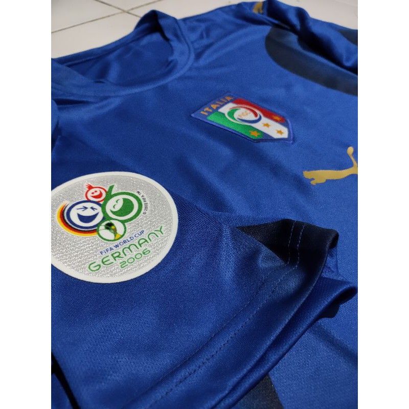 Jersey retro italy 2006 juara piala dunia 2006