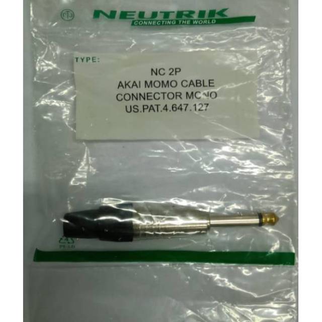 Jack akai mono Neutrik NC2P