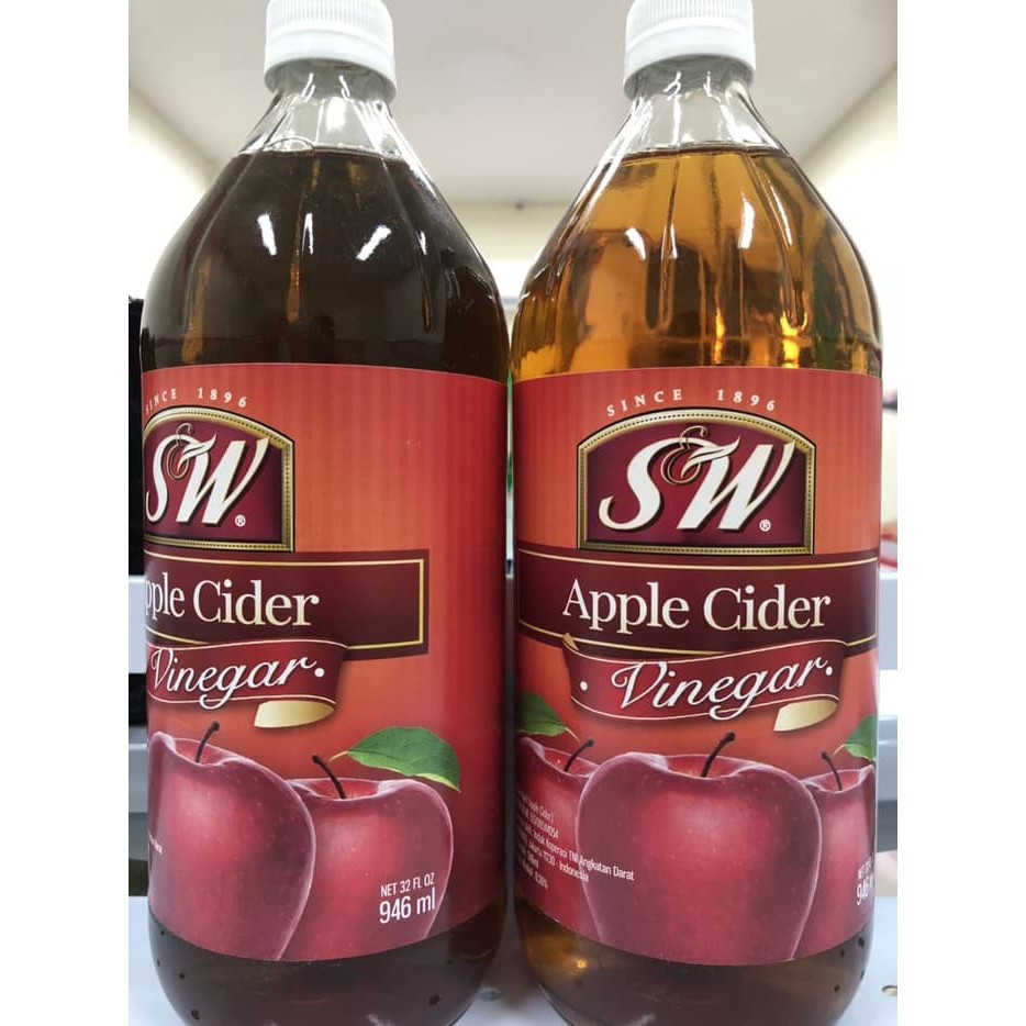 SW | S&amp;W Apple Cider Vinegar | Cuka Apel 946ml