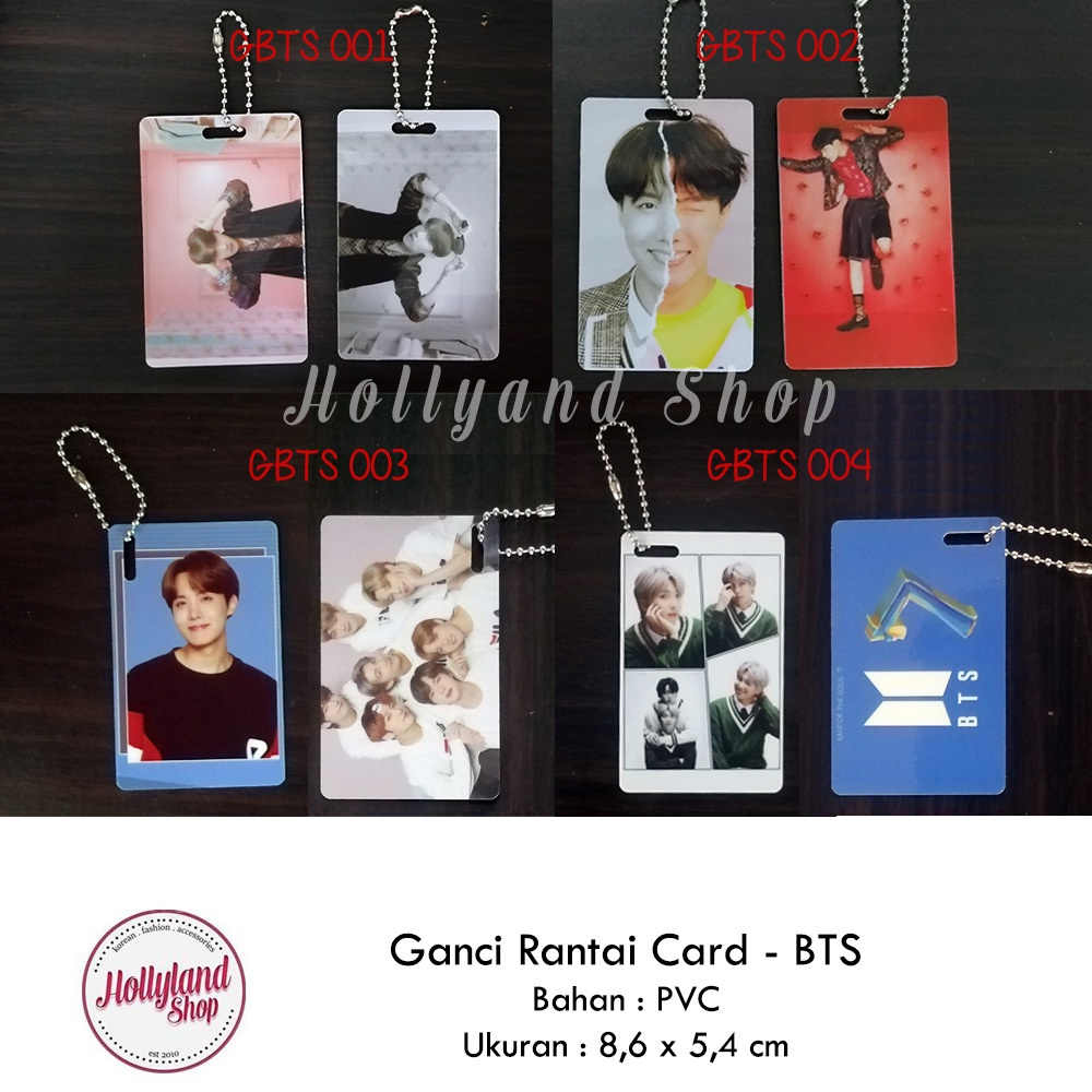 Gantungan Kunci Kartu PVC Card BTS Bangtan Boys Unofficial