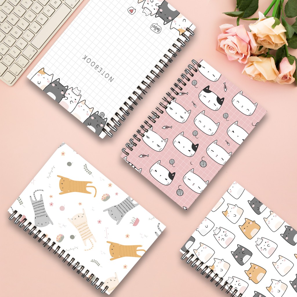 

NOTEBOOK/JURNAL A5 BOOKPAPER/HVS 100 GSM CUTE CAT COLLECTION