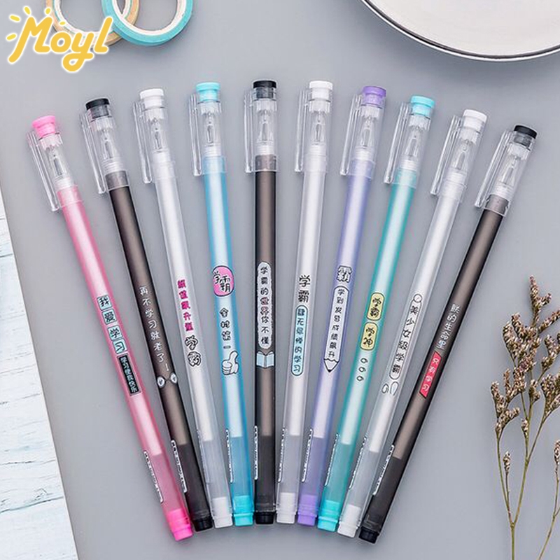 MOYL Korea Creative Cute Gel Pen Black Signature Pen Student Supplies