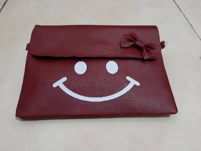 Tas selempang tas anak lucu tali panjang gambar smile