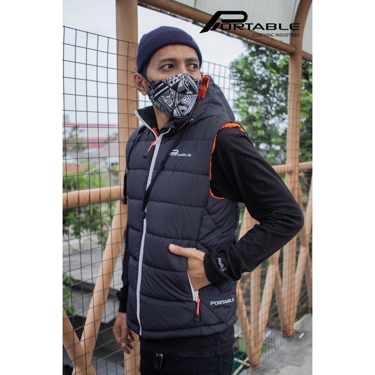 Jaket Rompi Pria keren Rompi Vest Motor Anti Angin Bahan Waterproof-4