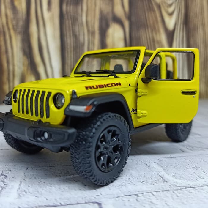 mainan mobil pajangan Jeep Wrangler Rubicon Kinsmart