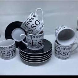 CANGKIR SET KERAMIK ESPRESSO 12 PCS