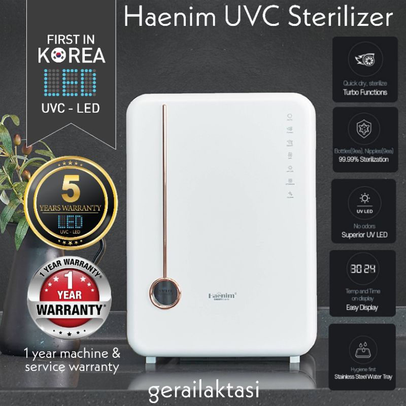 Haenim UV LED Sterilizer and Dryer 4G+ Free Tooth Brush Holder - Haenim UV Sterilizer dan Pengering Gen 4