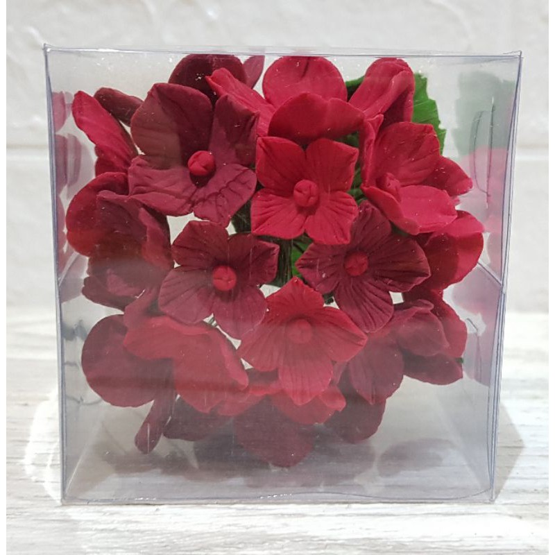 

[osheba] gumpaste bunga bs hydragea HYD - 468 warna merah