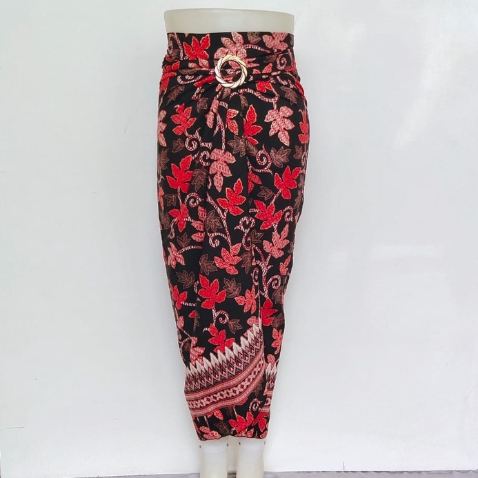 rok lilit batik / rok lilit batik kain lilit murah / lilit batik modern / 20 motif-paya merah