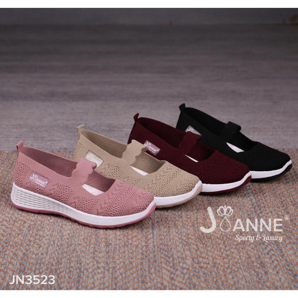 JOANNE SEPATU WANITA FLYKNIT FLATS SHOES #JN3523 ORIGINAL