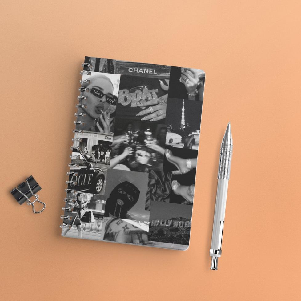 

[KODE X62] Notebook Aesthetic Edition 1 Lined Grid Dot Ukuran A5 Ring Spiral Jurnal Catatan Buku Spi