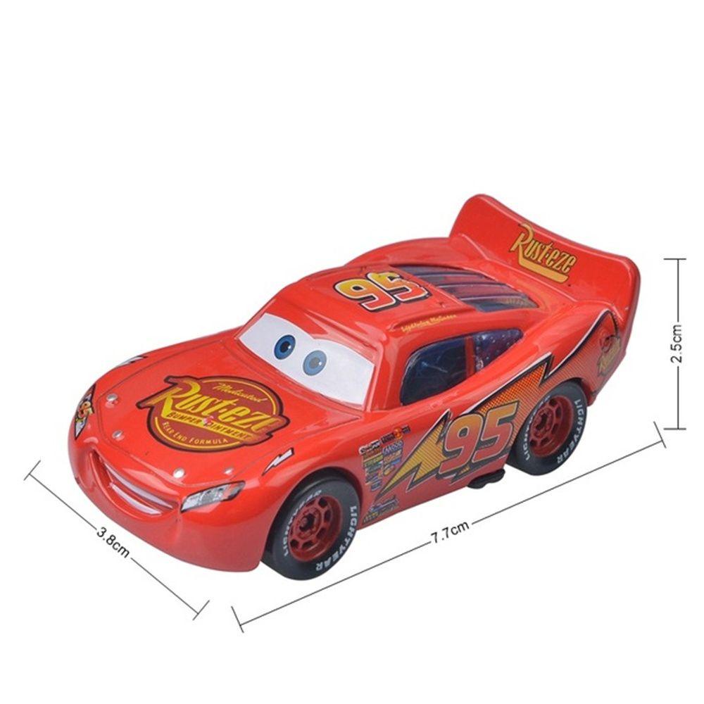 3 Mainan Mobil Diecast Lightning McQueen Bahan Metal Alloy Skala 1: 55