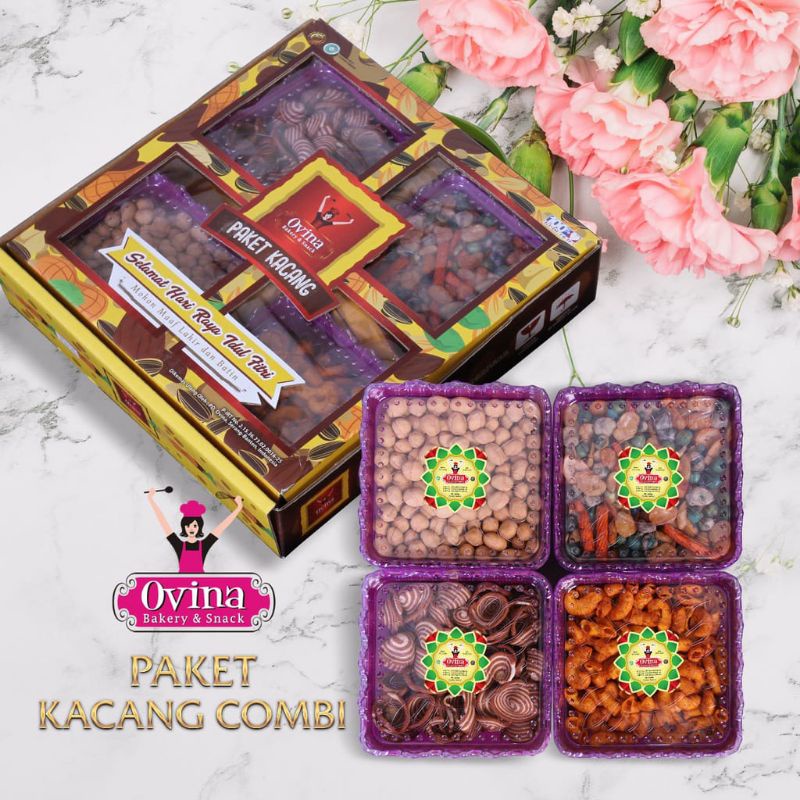 

PAKET KACANG COMBI OVINA BELLAROSA/HAMPERS LEBARAN/KUEKERINGLEBARAN