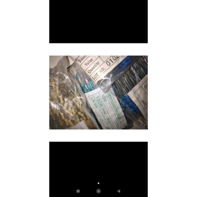 PAKET RESISTOR 1/2 WATT @ 100 PCS