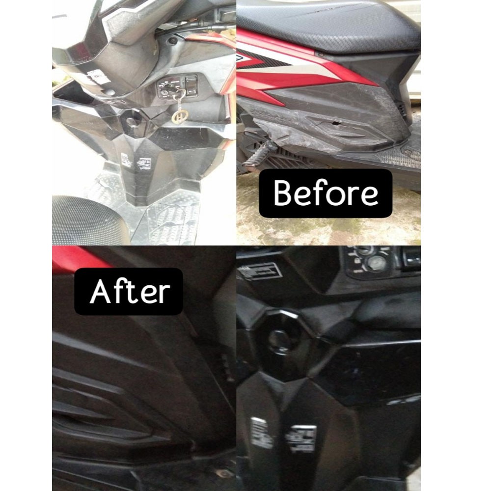 NANOBlack Polish BACK TO BLACK Penghitam Body PERMANEN untuk Motor Mobil / Penghitam Dasboard